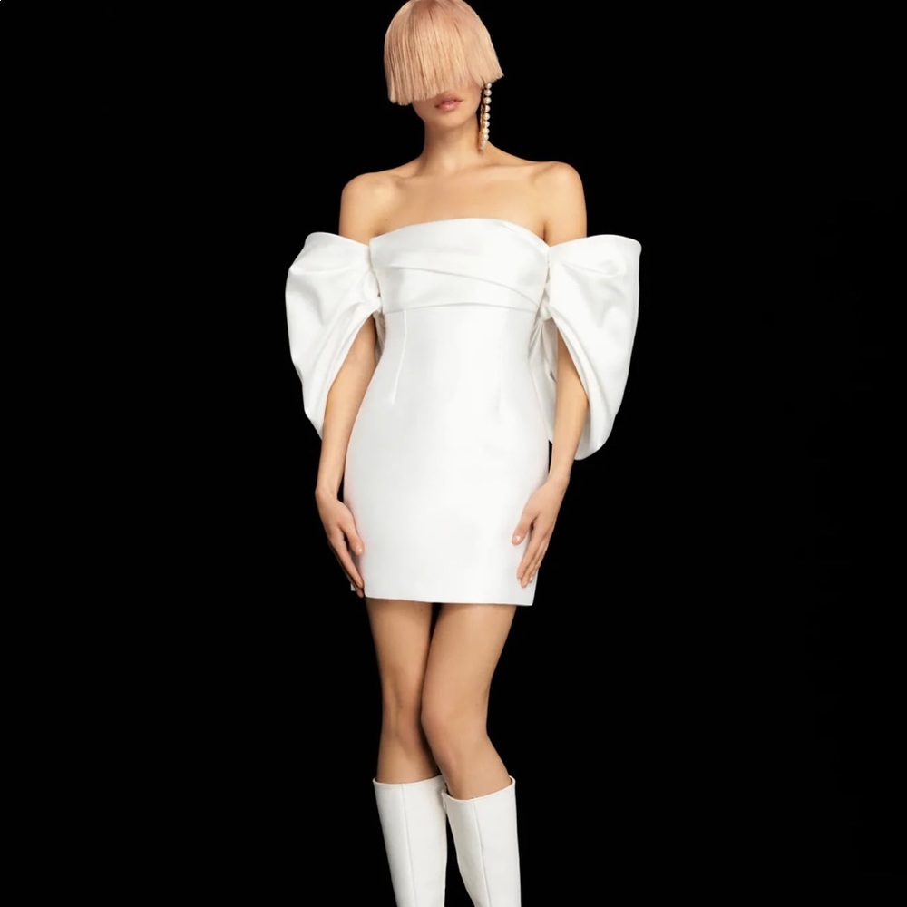 SOLD OUT SOLACE LONDON Elina Satin Mini Dress